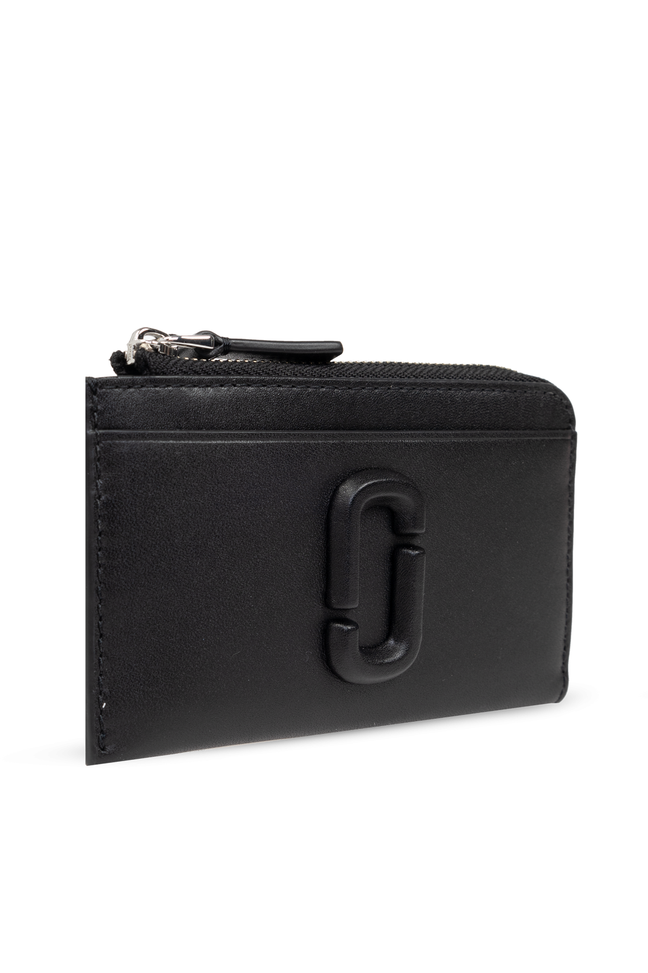 MARC JACOBS J Link Leather Zip Card Case Key Holder Wallet